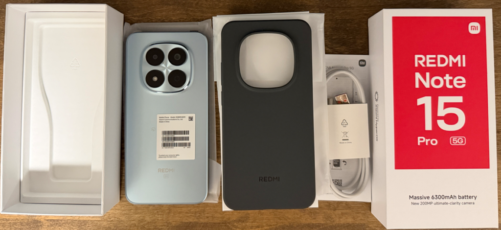 Redmi Note 15 Pro 5G 付属品